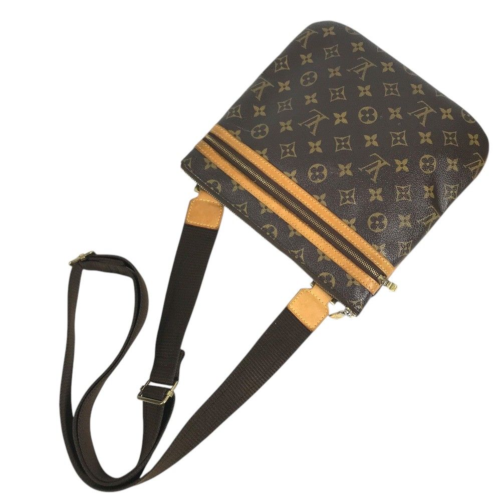Louis Vuitton Shoulder Bag Pochette Bosphor Monogram Canvas Brown — view 5