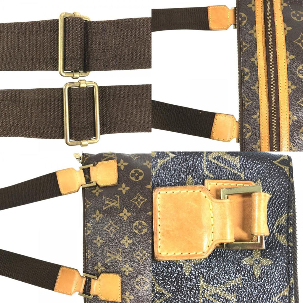 Louis Vuitton Shoulder Bag Pochette Bosphor Monogram Canvas Brown — view 8