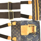 Louis Vuitton Shoulder Bag Pochette Bosphor Monogram Canvas Brown — view 8