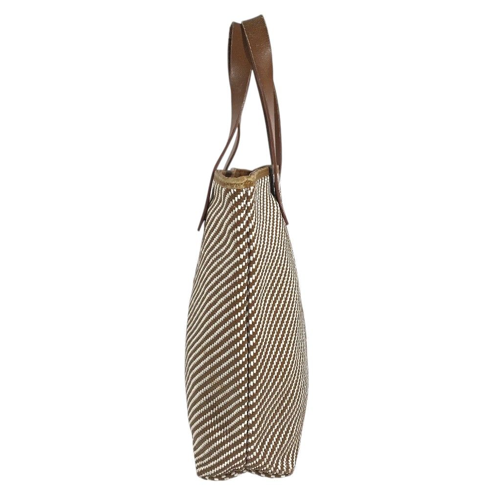 Hermes Handbag Amedabadiago PM Leather Canvas Brown — view 2