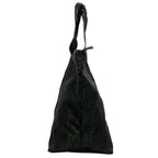 Fendi Handbag Zucca Pattern Dark Brown Black Leather — view 2