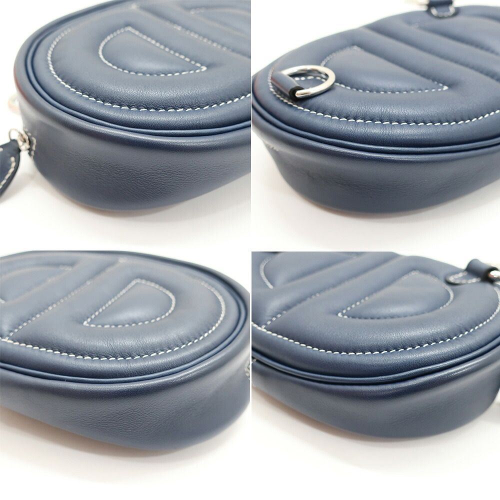 Hermes Ten in the Loop Verso Belt Bag Navy Orange — view 7