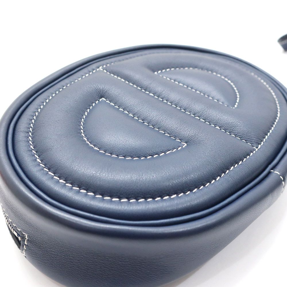 Hermes Ten in the Loop Verso Belt Bag Navy Orange — view 3