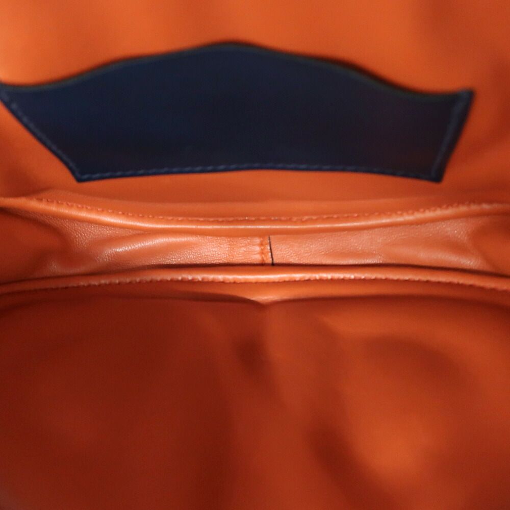 Hermes Ten in the Loop Verso Belt Bag Navy Orange — view 4