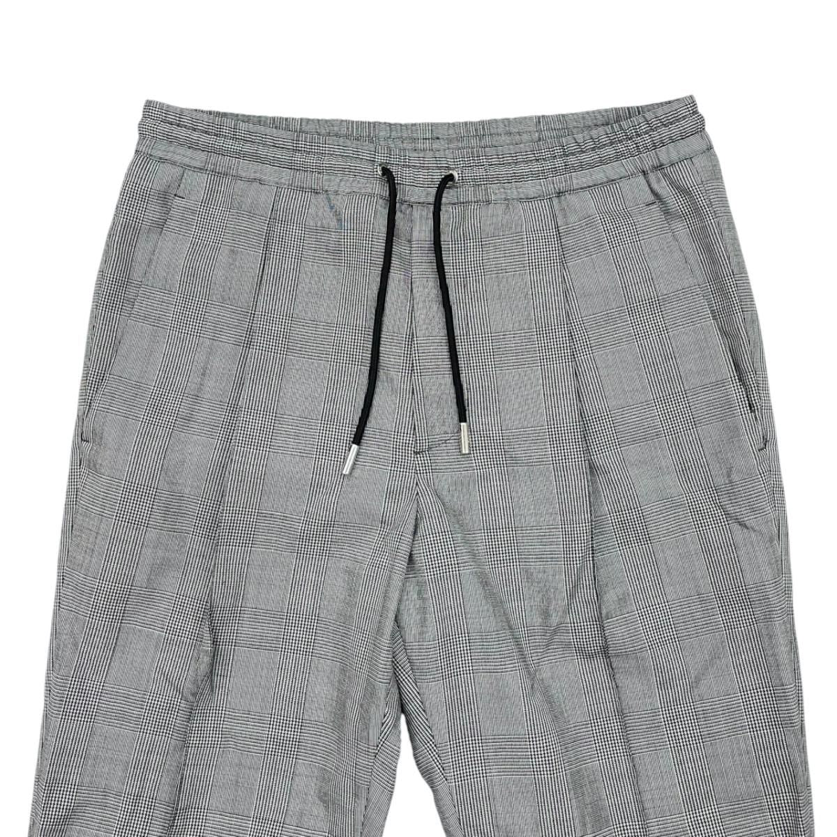 Dior Pants Glen Check 44 Wool Chuck Gray — view 3