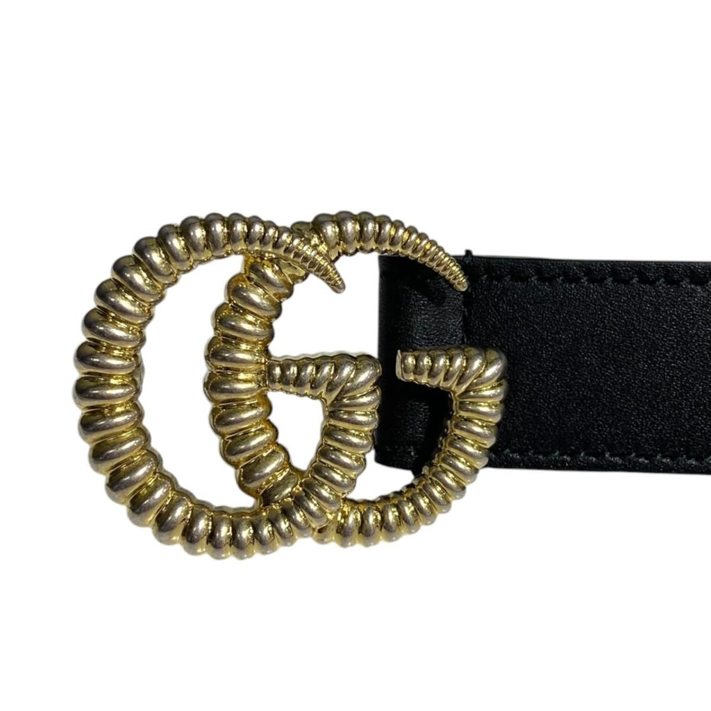 Gucci Belt GG Marmont Torchon Leather Black — view 3