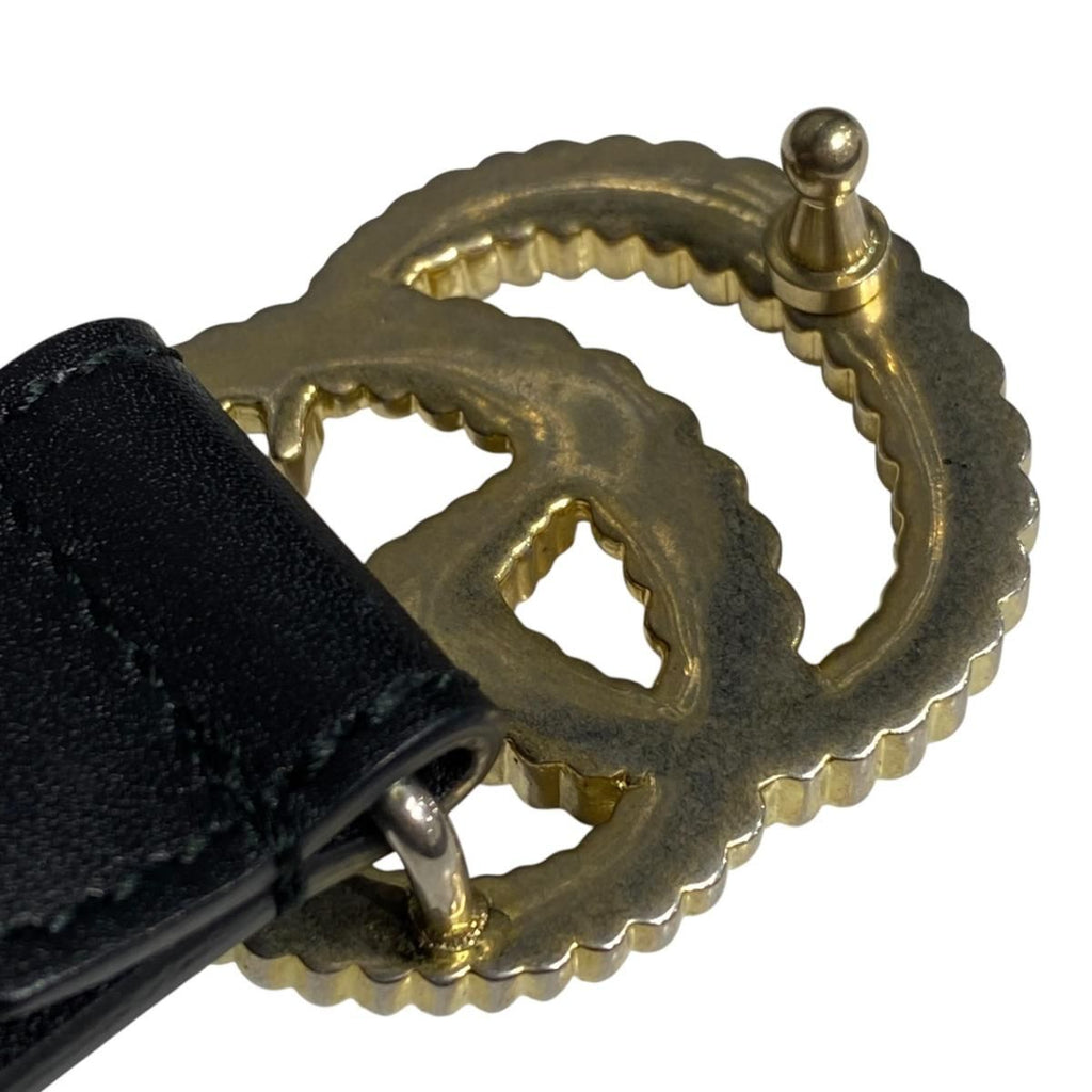 Gucci Belt GG Marmont Torchon Leather Black — view 5