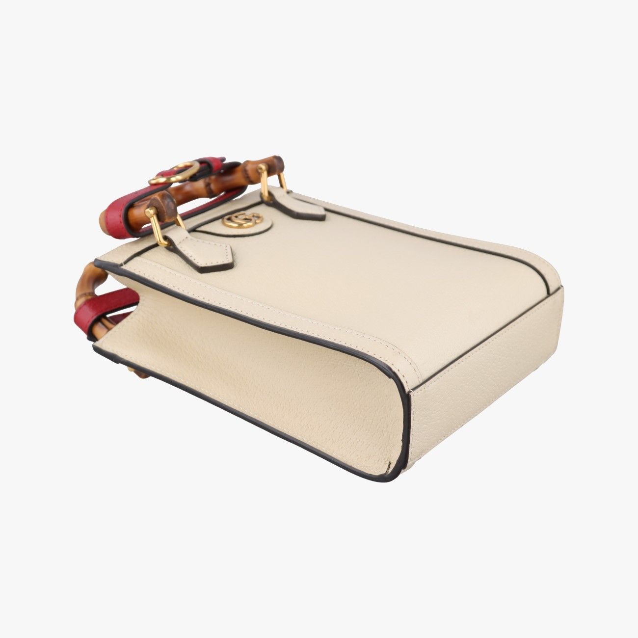 Gucci Diana Bamboo White Leather Shoulder — view 5