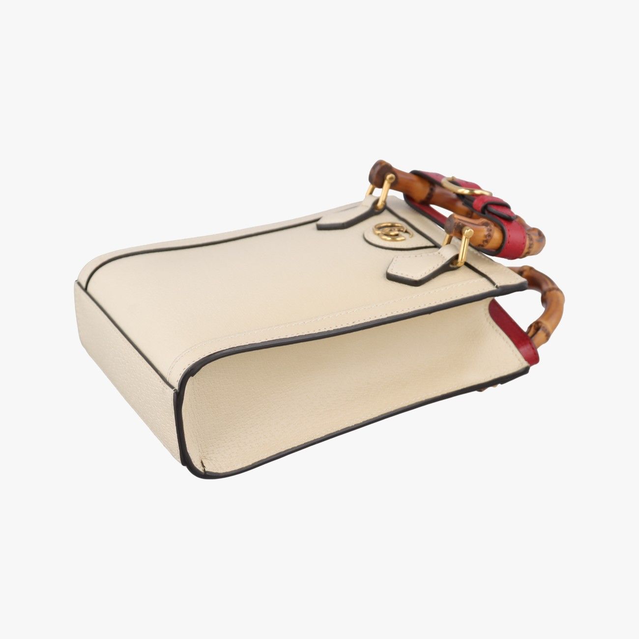 Gucci Diana Bamboo White Leather Shoulder — view 4
