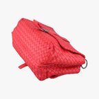 Bottega Veneta Intrecciato Red Lambskin Shoulder — view 4