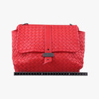 Bottega Veneta Intrecciato Red Lambskin Shoulder — view 2