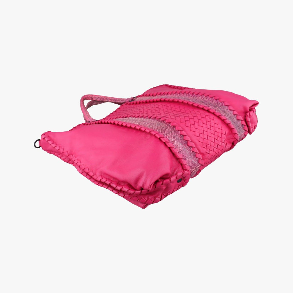 Bottega Veneta Intrecciato Pink Lambskin Shoulder — view 7