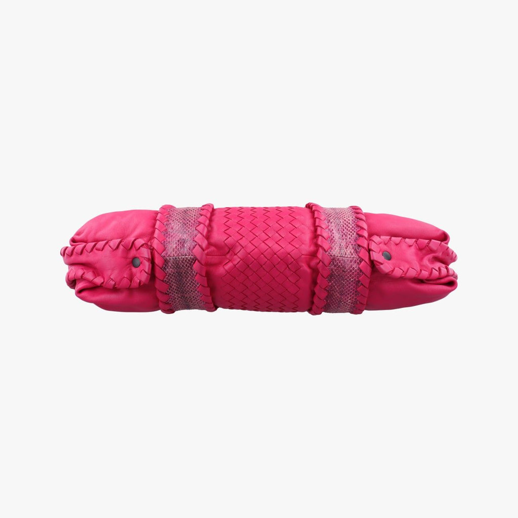 Bottega Veneta Intrecciato Pink Lambskin Shoulder — view 3