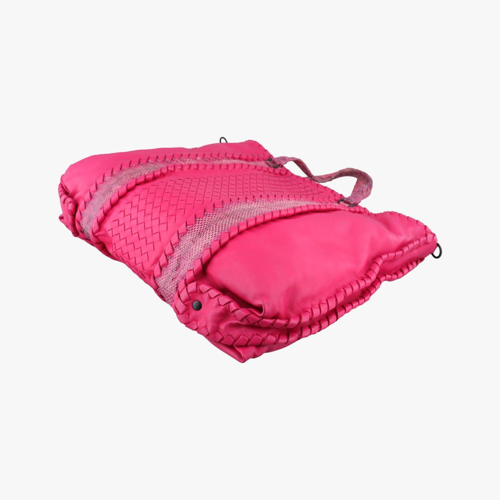Bottega Veneta Intrecciato Pink Lambskin Shoulder — view 4