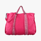 Bottega Veneta Intrecciato Pink Lambskin Shoulder