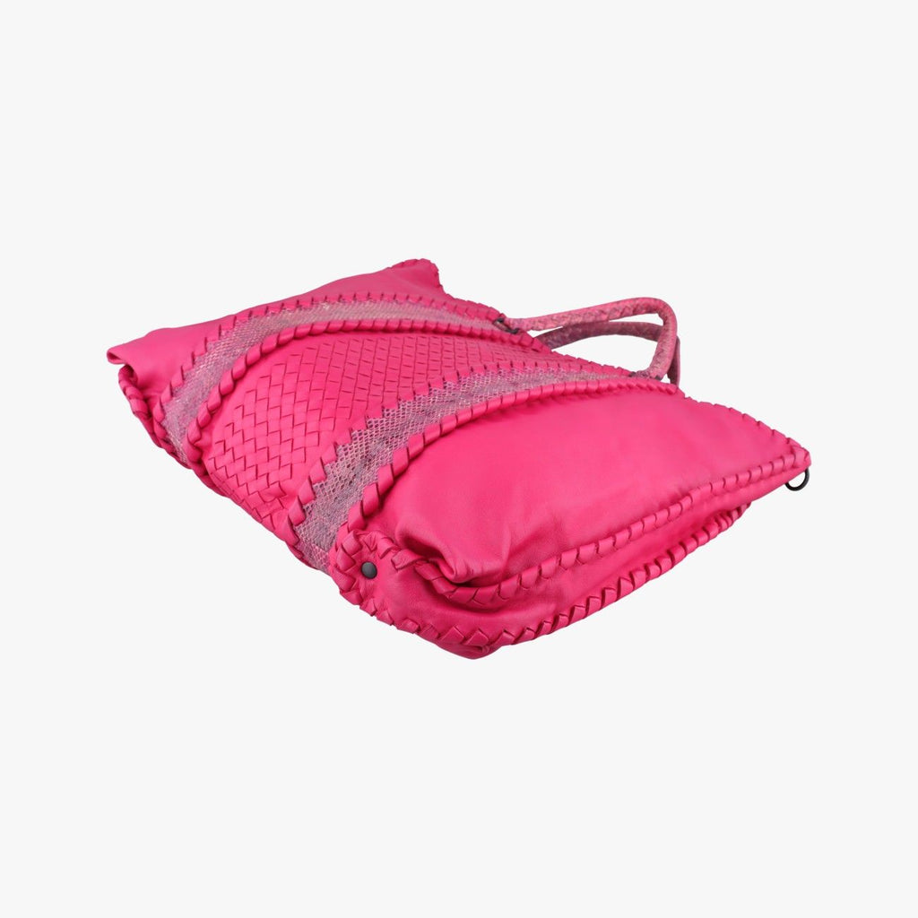 Bottega Veneta Intrecciato Pink Lambskin Shoulder — view 6