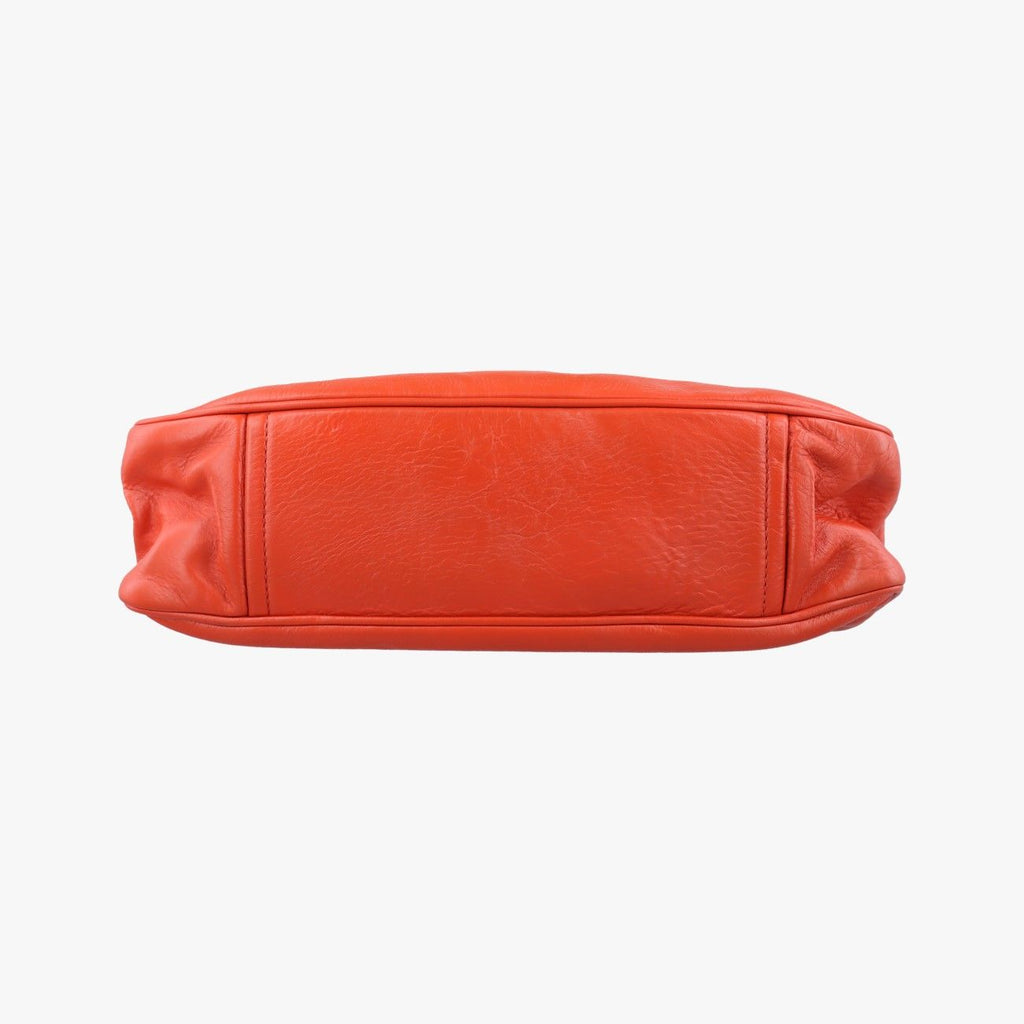 Prada Studded Orange Leather 34 Shoulder — view 3