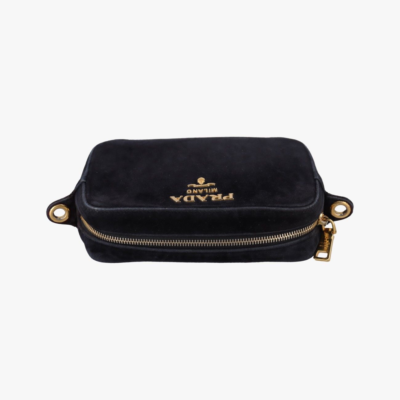 Prada Velvet Black Velour 42 Shoulder — view 8