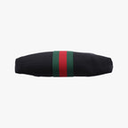 Gucci Sherry Line Black Red Green Canvas Tote — view 3