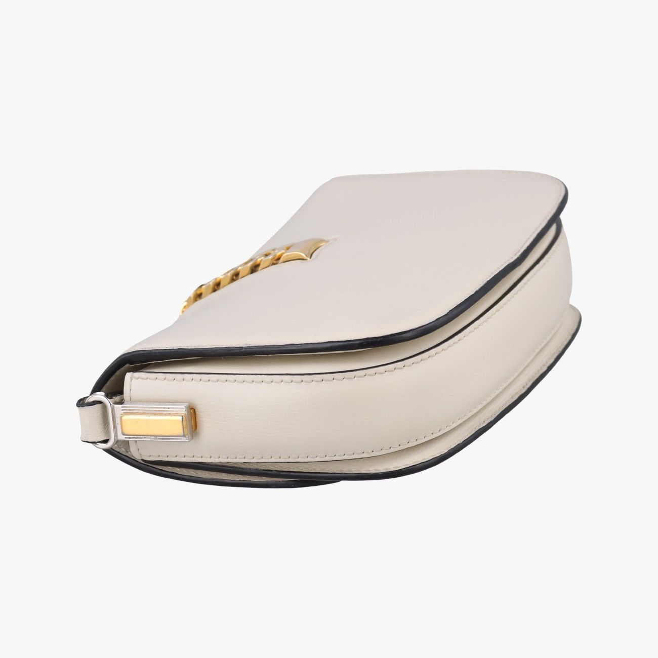 Gucci Sylvie White Leather Shoulder — view 7