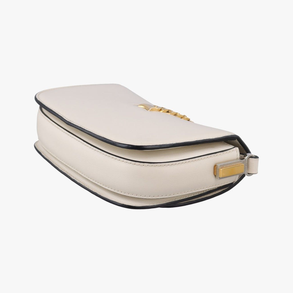 Gucci Sylvie White Leather Shoulder — view 6