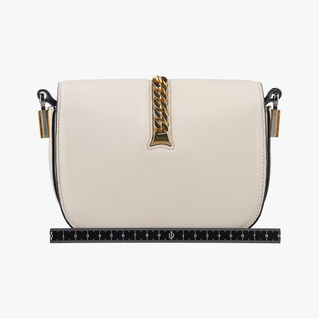 Gucci Sylvie White Leather Shoulder — view 2
