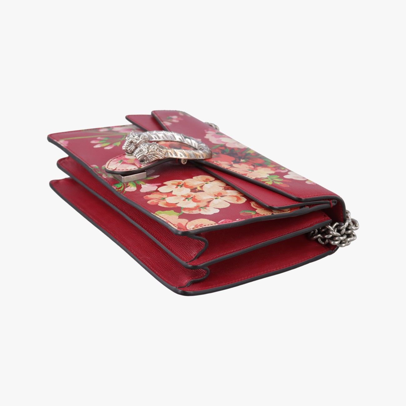 Gucci Dionysus Red Multicolor Leather Shoulder — view 4