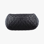 Chanel Coco Cocoon Quilted Black Nylon Leather Handbag — view 3