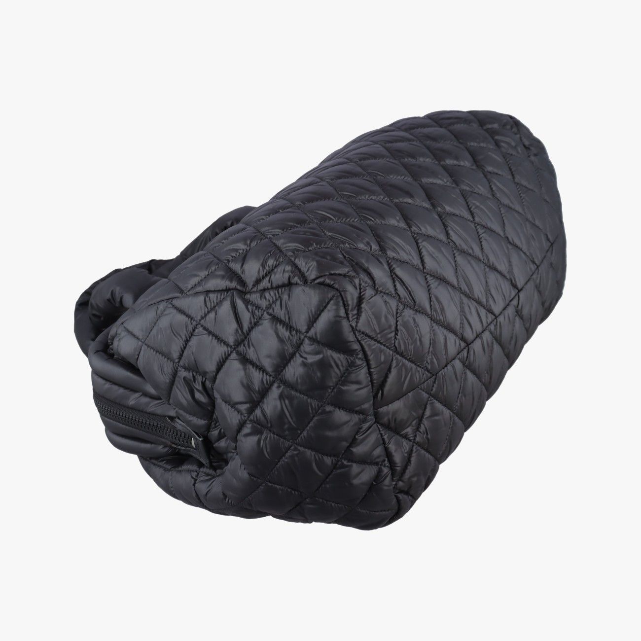 Chanel Coco Cocoon Quilted Black Nylon Leather Handbag — view 7