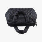 Chanel Coco Cocoon Quilted Black Nylon Leather Handbag — view 8