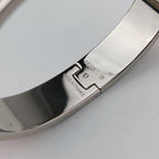 Hermes Clic Clac Orange Silver Bracelet — view 5