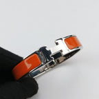 Hermes Clic Clac Orange Silver Bracelet — view 4