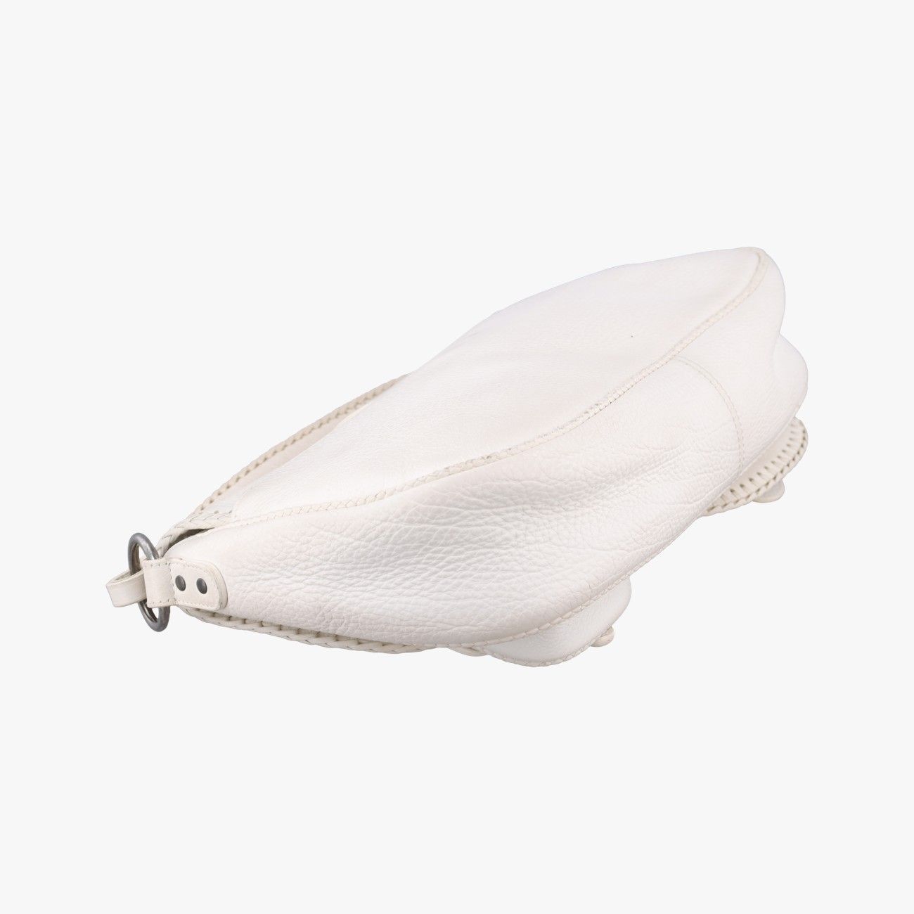 Dior Gaucho White Leather Handbag — view 7
