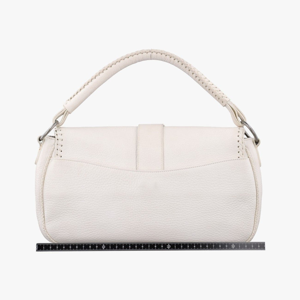 Dior Gaucho White Leather Handbag — view 2