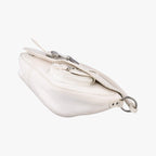 Dior Gaucho White Leather Handbag — view 4