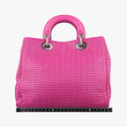 Dior Soft Lady Rose Red Lambskin Handbag — view 2