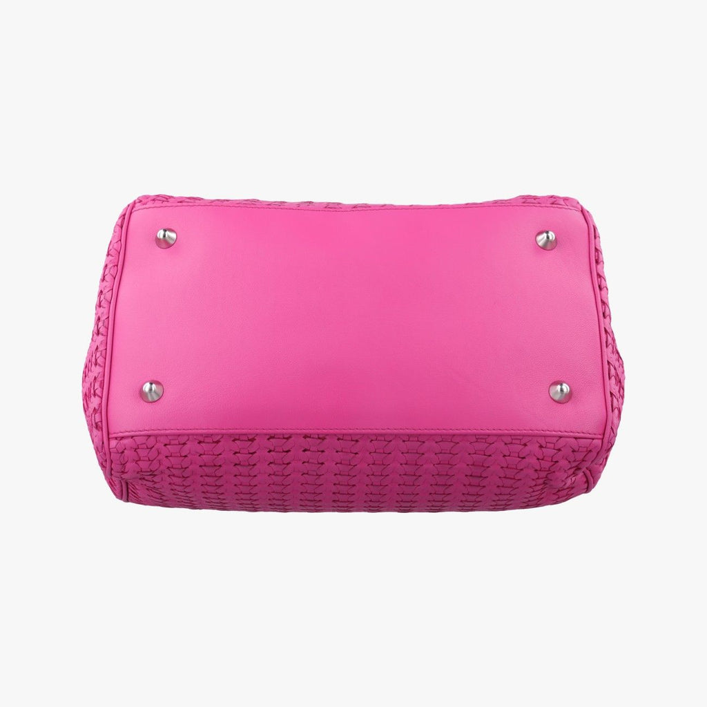 Dior Soft Lady Rose Red Lambskin Handbag — view 3