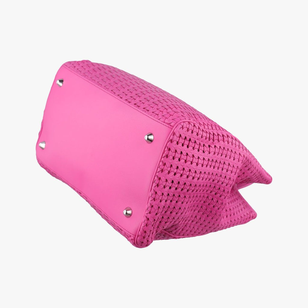 Dior Soft Lady Rose Red Lambskin Handbag — view 6