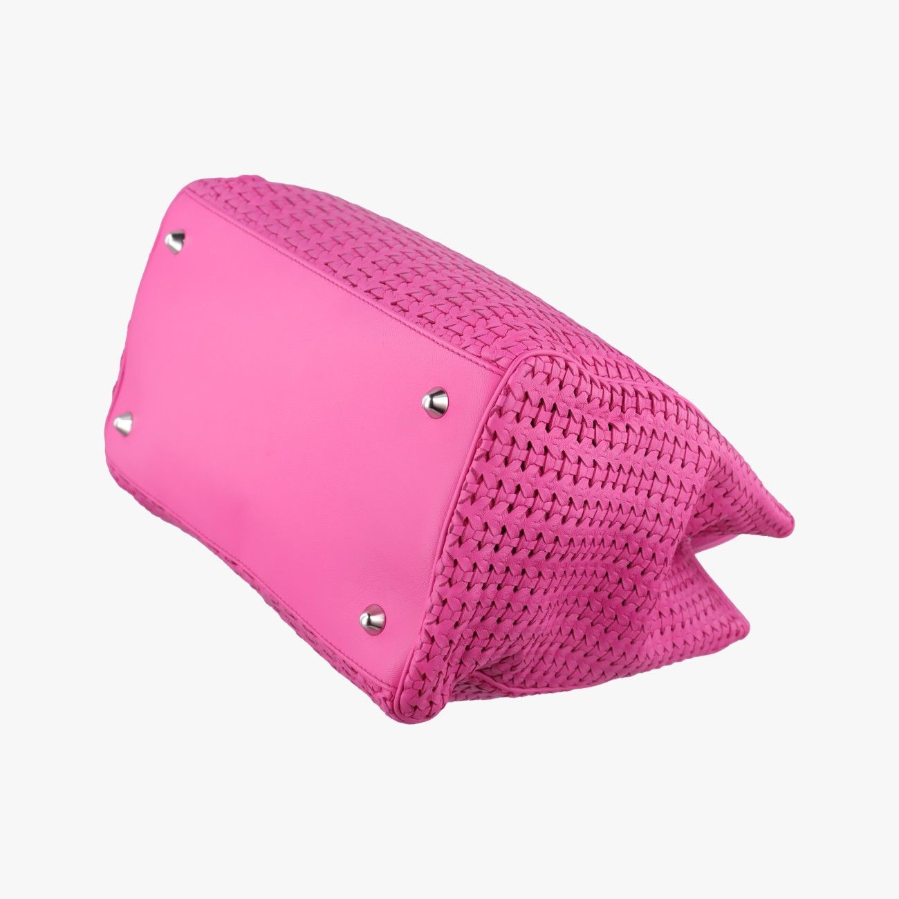 Dior Soft Lady Rose Red Lambskin Handbag — view 6