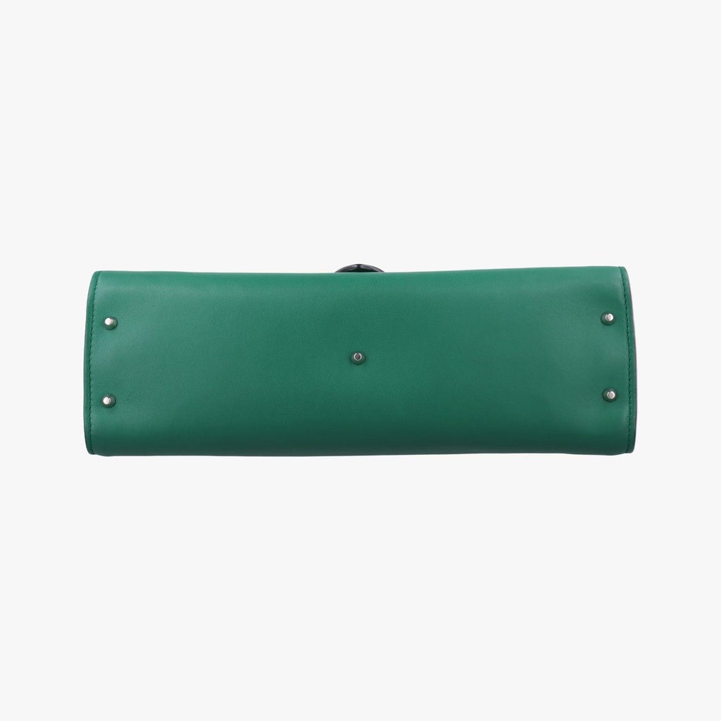 Gucci Interlocking Green Leather Shoulder — view 3