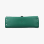 Gucci Interlocking Green Leather Shoulder — view 3