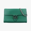 Gucci Interlocking Green Leather Shoulder