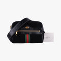 Gucci Ophidia Black Suede Leather Shoulder
