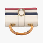 Gucci Dionysus Bamboo White Navy Red Leather Shoulder — view 8