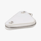 Prada Triangle Chain Pouch White Leather — view 7