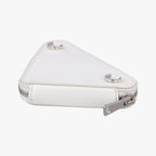 Prada Triangle Chain Pouch White Leather — view 6