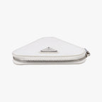 Prada Triangle Chain Pouch White Leather — view 8