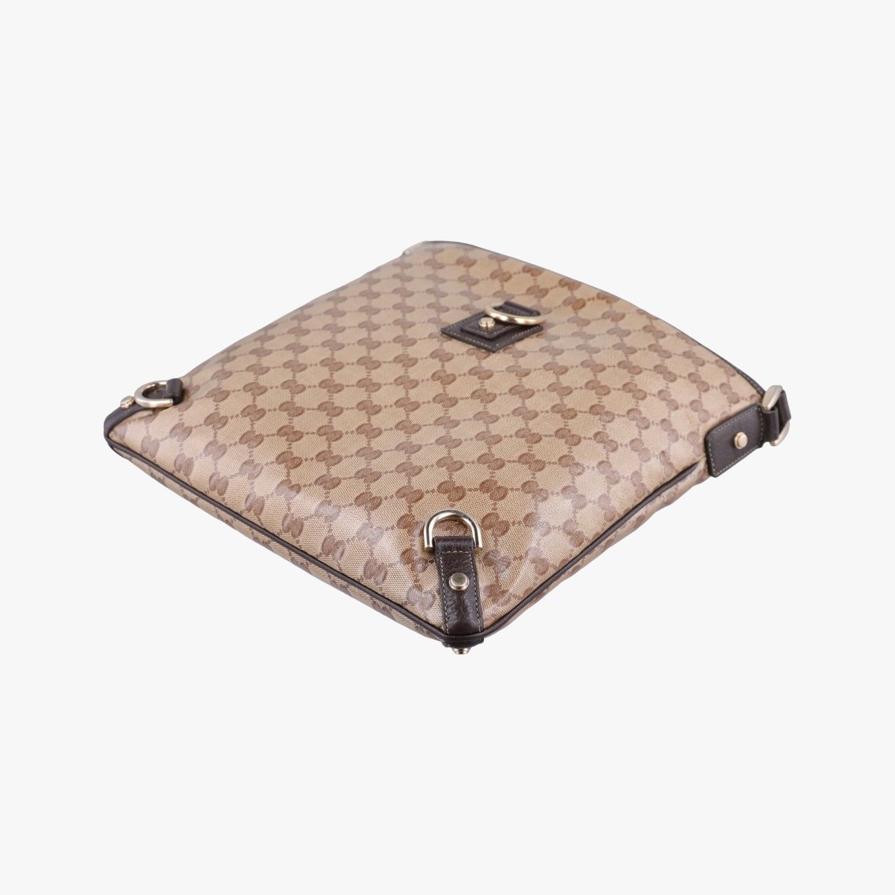 Gucci Abbey Brown Canvas Tote — view 4
