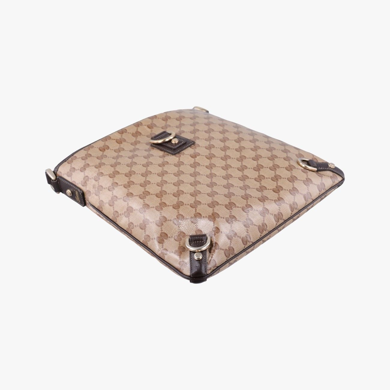 Gucci Abbey Brown Canvas Tote — view 5