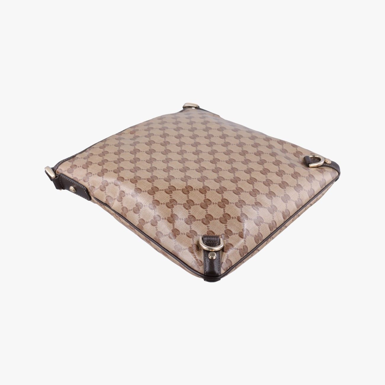 Gucci Abbey Brown Canvas Tote — view 7